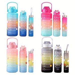 Boîte à lunch isotherme anti-fuite pour enfants, ensemble bouteille d'eau et sac à lunch en plastique, sans BPA, écologique, 2023 - Product Image 3