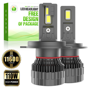 Bombillas LED para Faros Delanteros <span class=keywords><strong>A13</strong></span> 9012 HIR2, Mini, 110W, 11600LM, 6500K, Alta Potencia, Canbus, Sin Errores, Plug and Play, Kit <span class=keywords><strong>de</strong></span> Lámparas para Auto - Product Image 1