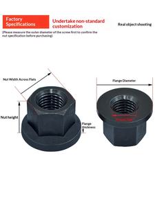 Écrou à bride avec coussinet, hexagonal surélevé, pour plaque <span class=keywords><strong>de</strong></span> presse, M8-M36, métrique, trempé - Product Image 4