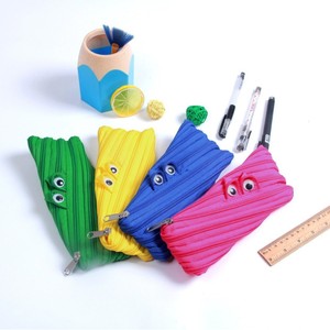 Trousse à Crayons Dessin Animé Grandes Yeux Promotion <span class=keywords><strong>Cadeau</strong></span>, Étui à Stylos Durable, Trousse de Maquillage, Fournitures Scolaires, Papeterie Enfant, Sac à Fermeture Éclair - Product Image 1
