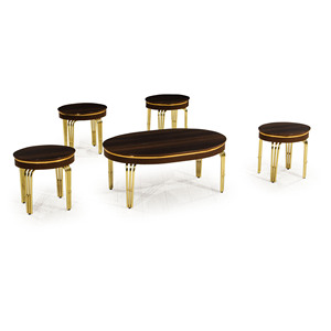 Rosse Modern Wood Metal <b>Nesting</b> Coffee <b>Tables</b> Set From Turkey for Living Room Furniture - Product Image 6