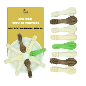 Factory Wholesale toothbrush shaped Dental Bone dog chew dog treats