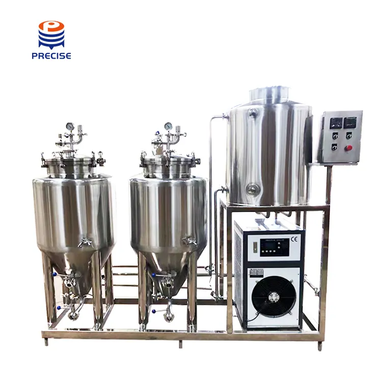50l 100l Commercial Micro Beer Brewing System Manufacturer Turnkey Brewery Equipment For Sale