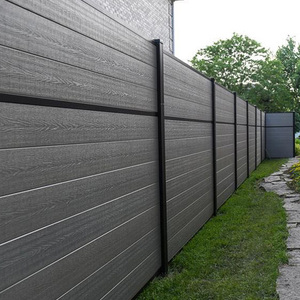Painéis decorativos <span class=keywords><strong>LED</strong></span> <span class=keywords><strong>Light</strong></span> para fácil instalação ao ar livre WPC Privacy Fence Modelo 3D com alumínio metálico para jardas e paredes - Product Image 4