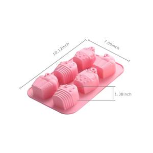 Molde Redondo Grande Antiadherente de 6 Cavidades para Pasteles, Moldes de Silicona para Hornear Cupcakes con Diferentes Diseños - Product Image 2