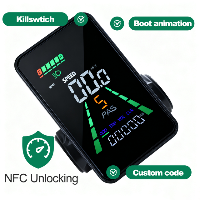 L5 NFC Electric Bike Display Ciclocomputer for Cycling Computer Accessories for Scooter Accessories Bicycle Computer LCD Display