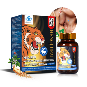 Fabrik-OEM Natürliche Amerikanische Ginseng-Epimedium-Vitamin-Kapseln Kräuterextrakt Nahrungsergänzungsmittel Potenzkapseln für Männer - Product Image 1