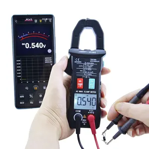 Bluetooth Connection Big Display Screen Clamp Meter 6000 Counts Full Function Clamp Meter Multimeter Tester