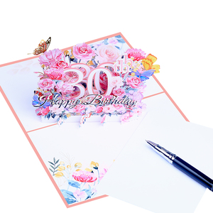 Carte d'<span class=keywords><strong>anniversaire</strong></span> pop-up 3D amusante faite à la main nouveau design heureux pour enfants bébés avec enveloppe carte de voeux personnalisable pour les mariages - Product Image 6