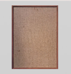 Panel Decorativo de Pared con Marco de Mimbre Natural Nórdico, Tela de Lino y Arpillera para Interiores, Puerta de Armario - Product Image 5