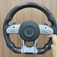 Volant en fibre de carbone amélioré pour Mercedes Benz B E G GLA CLA GLC GLS GLE Classe C W205 W206 W213 W214 W222 W223 X247 C257
