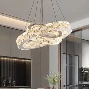 Fornitori di fabbrica hotel decor round indoor luxury modern lampadari in vetro lampade a sospensione all'ingrosso