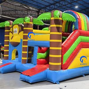 Forfait Pro de location d'événement de cours d'obstacles gonflables commerciaux avec des locations de fête à usage intensif de château gonflable de toboggan - Product Image 2