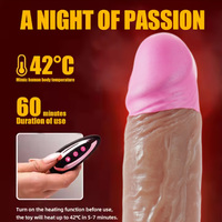 10-Frequenz Vibrations-G-Punkt-Heizdildo mit realistischem Penis, weich, wasserdicht, mit Kugel-Saugnapf, Fernbedienung, Silikon, für Frauen