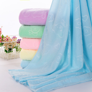 <b>Microfiber</b> <b>Bath</b> <b>Towels</b> 70x140 Cm Solid Color Quick Dry Home Use Set - Product Image 2