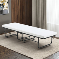 Lit pliant simple en métal durable et portable, design moderne, idéal pour appartement et villa – Prix abordable