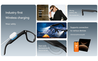 Gafas Inteligentes con IA sin Cámara, con Música, Linterna, Traducción de Texto y Voz en Varios Idiomas, Gafas de Sol Bluetooth para Vacaciones, OEM