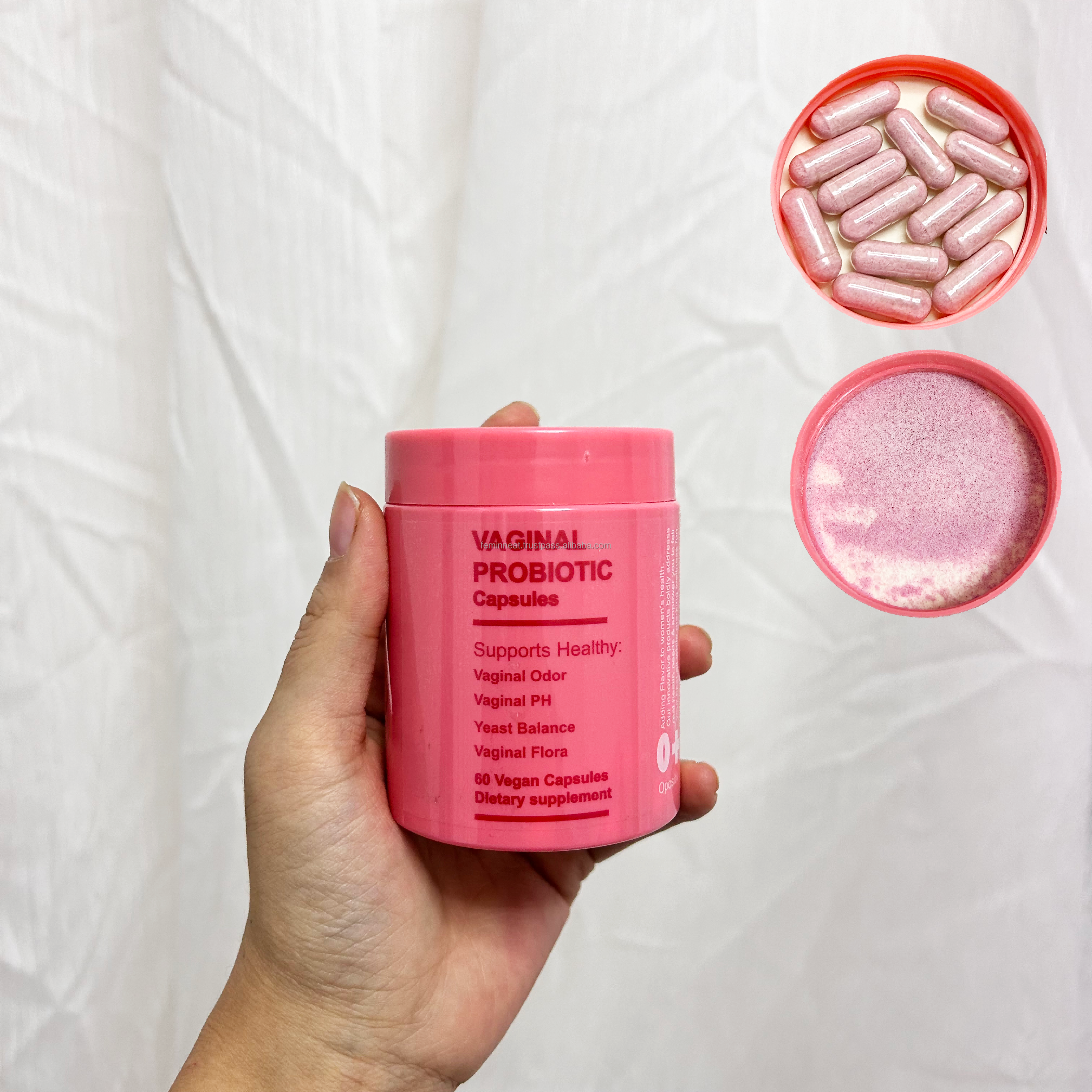 Pink 1 bottle =60pcs Capsule