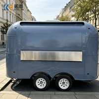 Remorque de cuisine mobile en acier inoxydable, remorque alimentaire, remorque de concession personnalisée, camion de restauration pour la restauration rapide et les événements en plein air