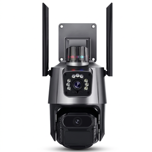 Caméra de surveillance CCTV de sécurité extérieure Yoosee Icsee 4K 8MP Wifi IP à double objectif, étanche, détection humaine à 360°, PTZ - Product Image 1