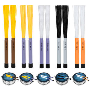 IRIN - Juego de Accesorios para Instrumentos de Percusión, Cepillo para Tambor <span class=keywords><strong>y</strong></span> <span class=keywords><strong>Baquetas</strong></span> de Alta Elasticidad, ABS+Nailon - Product Image 2