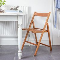 Inweto Articles ménagers écologiques en teck Chaises pliantes en bois de hêtre léger Siège de jardin en bois pour les chaises de patio en plein air