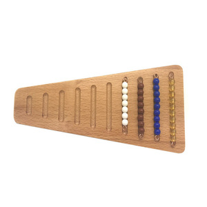 Montessori-juguetes educativos para niños, tablero escalonado de cuentas de Color, cálculo de matemáticas, ayuda para enseñanza - Product Image 4