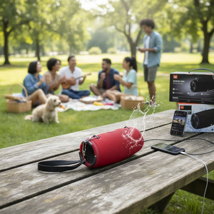 Altavoz Bluetooth Portátil Xtreme3 Estilo Tambor con FM, USB y Correa para Teléfonos Celulares y Dispositivos Bluetooth Universales - Product Image 3