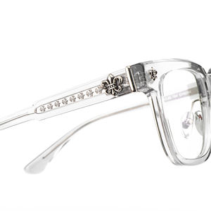 Acetat-Großrahmen-Brillengestell in Schwarz-Schildpatt mit Transparenten Gläsern für Korrekturbrillen, Gleitsichtbrillen und Moderne Brillen für Mädchen - Product Image 6