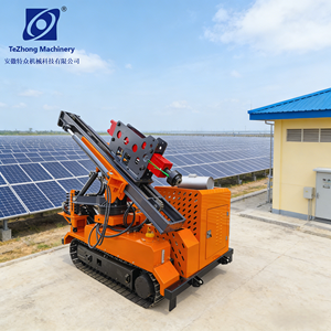 Yeni Tasarlanmış TZ630 Paletli Hidrolik Kazık Çakma Makinesi, 75KW Motor ve Yüksek Verimli Güneş Enerjili Kurulum - Product Image 1