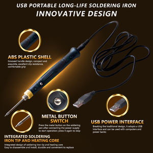 Soldador Eléctrico Portátil USB de 5V 8W con Calentamiento Rápido y Apagado Automático para Reparaciones en Campo y Manualidades DIY - Product Image 5