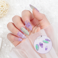 BOJUN 2026 Nouvelle Poudre de Laine Fluorescente ZN – Kit de 6 Couleurs Pigment Néon Effet Sucre pour Manucure Professionnelle et Design Artistique en Salon