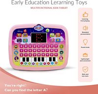 Tablette éducative STELLAR PATH Mini pour l'apprentissage de l'anglais, jouet éducatif pour enfants, écran LED, fonctionne avec des piles alcalines AA