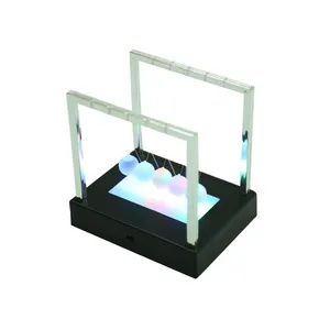 ZD362 all'ingrosso Home Office Science Desk Toys antistress Fidget Toys Newtons Cradle Balance Balls con luce a LED colorata - Product Image 1