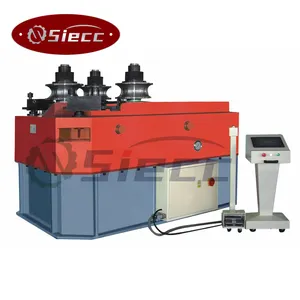 Hydraulic metal strip tube pipe profile bending machine 3 roller 360 degree rolling aluminum profile roll bending machine