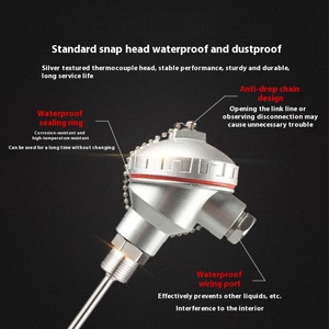PT100 cảm biến nhiệt độ thermoresistance thăm dò nhiệt độ nhiệt độ cao cặp nhiệt điện tích hợp nhiệt độ Transmitter - Product Image 2