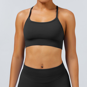 <span class=keywords><strong>Reggiseno</strong></span> sportivo senza cuciture <span class=keywords><strong>con</strong></span> <span class=keywords><strong>spalline</strong></span> <span class=keywords><strong>incrociate</strong></span> per la vendita calda rimovibile imbottito diretto in fabbrica <span class=keywords><strong>reggiseno</strong></span> sportivo in bianco leggero <span class=keywords><strong>con</strong></span> Logo - Product Image 5