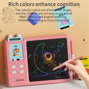 Jouets éducatifs interactifs pour enfants Zhorya, tableau d'écriture et de dessin, cartes flash, machine d'apprentissage de l'anglais pour enfants - Product Image 3