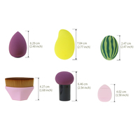 Ensemble d'éponges de maquillage sans latex, houppettes à poudre à coussin d'air, éponges de beauté, ensemble d'éponges de maquillage en forme de champignon