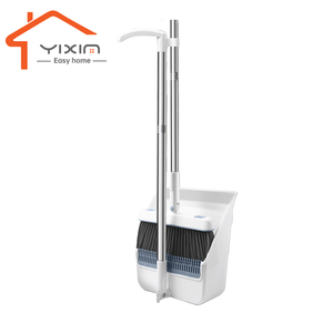 2023 New Stainless Steel Rotatable Broom Plastic Brushes Floor Cleaning Broom And Dustpan Set