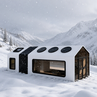 Maison capsule panoramique T3 Space Capsule House, design insonorisé à vision panoramique, maison capsule écologique pour l'extérieur
