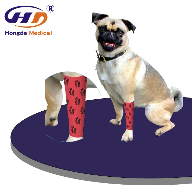 JR21007 Pet Healthcare Bandages Medical Consumables for Animal Self Non Woven Adhesive Vet Wrap Elastic Bandage