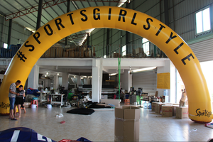 Arche sportive gonflable jaune en promotion pour événements commerciaux extérieurs ou publicitaires - Product Image 2