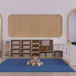 Meubles de dessin pour la maternelle, mobilier d'école maternelle, tables et chaises en bois pour la maternelle, mobilier de crèche préscolaire - Product Image 3