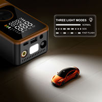 ABS Mini Digital Tire Inflator 150PSI Pressure Monitoring Rechargeable Multifunctional Portable Air Compressor for Vehicle