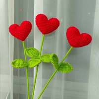 Daun Buket Rajutan Tangan untuk Ekspresi Cinta di Hari Valentine, Hari Ayah, Hari Ibu, Tahun Baru, Imlek, dan Halloween