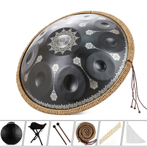 Handpan Profesional de 22 Pulgadas con Sonidos Etéreos de <span class=keywords><strong>440</strong></span> <span class=keywords><strong>Hz</strong></span> y <span class=keywords><strong>432</strong></span> <span class=keywords><strong>Hz</strong></span> para Principiantes y Avanzados - Product Image 3