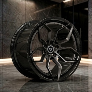 Jantes forgées en fibre de carbone PF9 personnalisées FHJ à <span class=keywords><strong>5</strong></span> branches, deux pièces, 20 et 21 pouces, 5x112 pour McLaren 720S, <span class=keywords><strong>BMW</strong></span> M3, Audi R8 - Product Image 2
