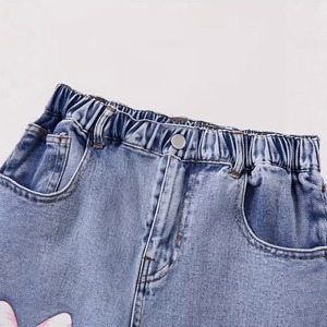 Nuovi Jeans Primaverili/Autunnali per Ragazze, Pantaloni Larghi Casual a Gamba Dritta per Bambine Più Grandi, Eleganti e Versatili - Product Image 4