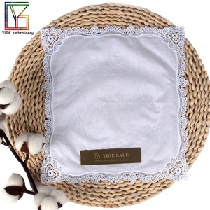 <span class=keywords><strong>Pañuelos</strong></span> <span class=keywords><strong>de</strong></span> Encaje Blanco Suave al por Mayor, 100% Algodón, <span class=keywords><strong>Bordados</strong></span>, para Novias, Mujeres, Bodas, Regalos Festivos - Product Image 2